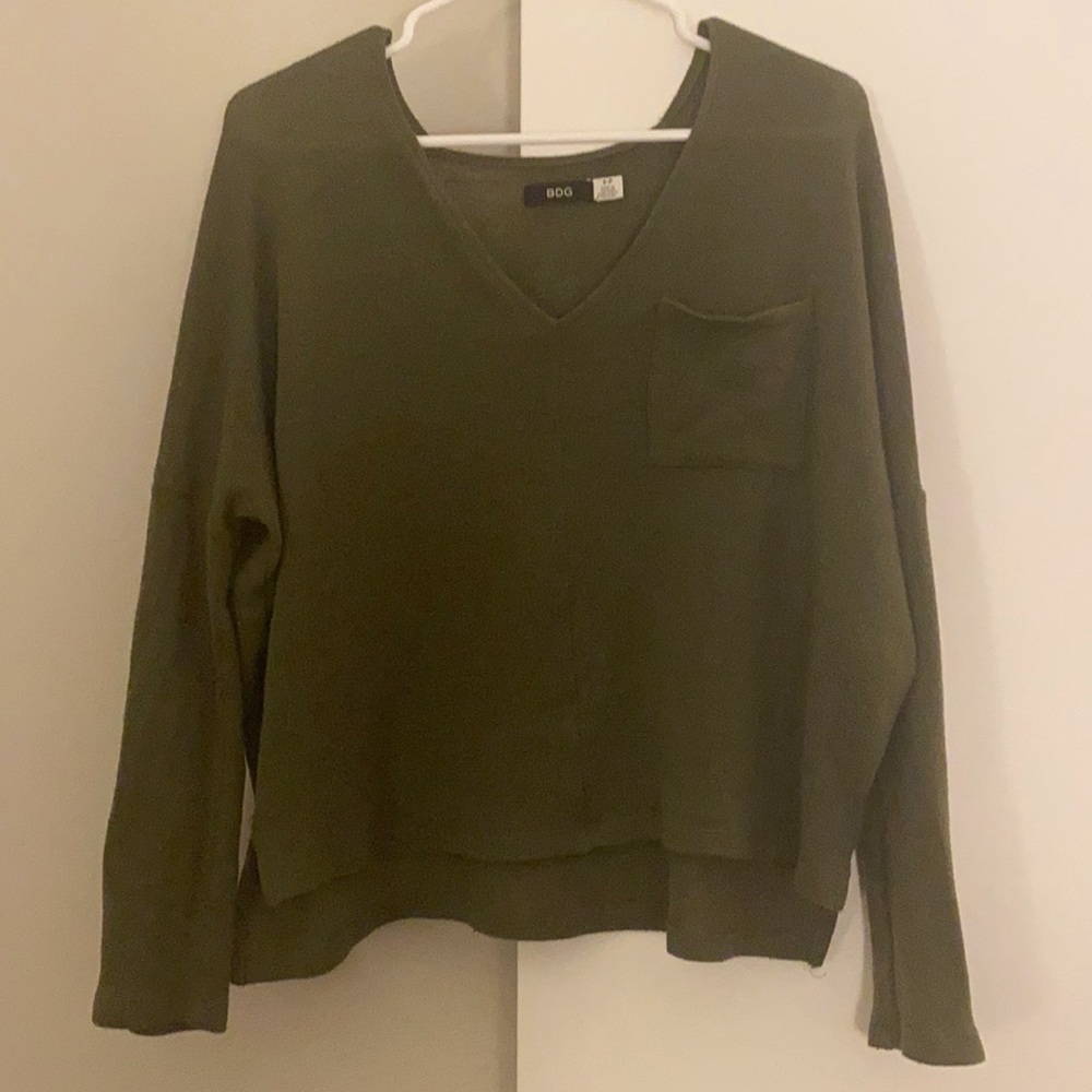 Olive Green BDG Light Sweater